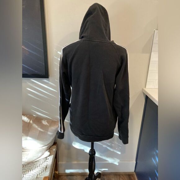 Adidas hooded stripe sweatshirt Small - Picture 2 of 4